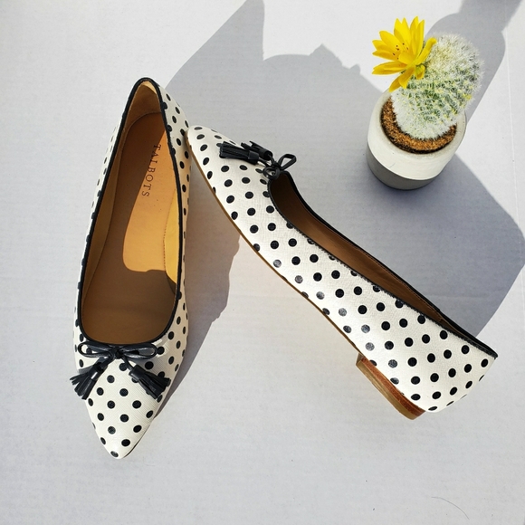 Talbots Shoes - Talbots poppy bow flats dot print